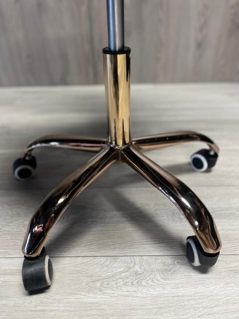 Krzesło obrotowe VASTO OFFICE VELVET BLACK ROSE GOLD