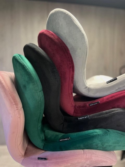 Krzesło obrotowe VASTO OFFICE VELVET PINK GOLD