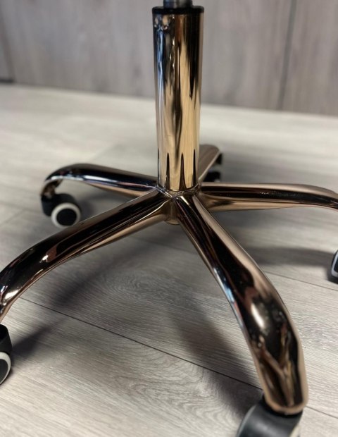 Krzesło obrotowe VASTO OFFICE VELVET PINK ROSE GOLD