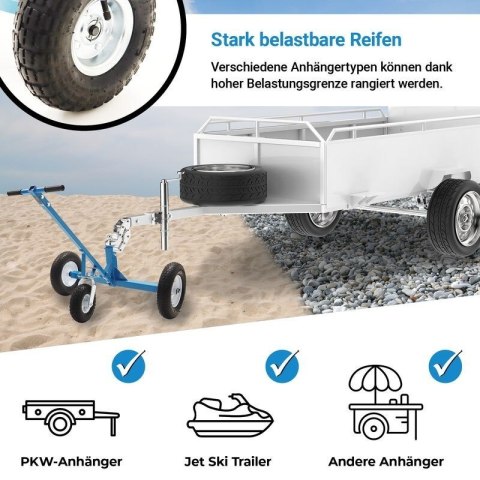 Koło manewrowe do przyczep podporowe z regulacją wysokości do 453kg