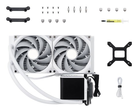 Kompletne chłodzenie wodne - 280 mm biały - AMD Socket AM4 (Ryzen) - AMD Socket AM5 (Ryzen Zen4)