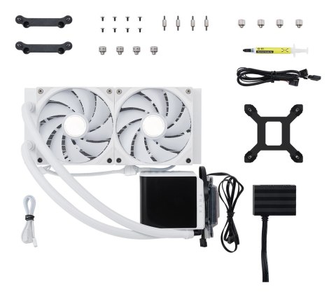 TRYX PANORAMA Complete Water Cooling ARGB - 240 mm biały - AMD Socket AM4 (Ryzen) - AMD Socket AM5 (Ryzen Zen4)