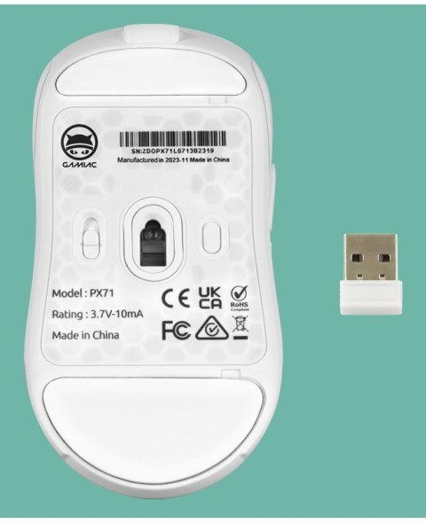 Mysz gamingowa GAMIAC PX71 - biała