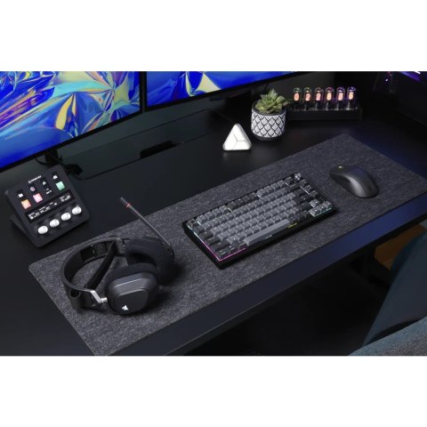 Bezprzewodowa klawiatura gamingowa Corsair Gaming K65 Plus 75% RGB, MLX RED - Czarny, Szary