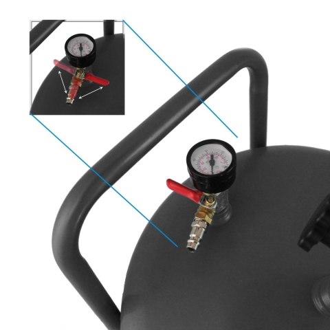 Przenośna mobilna Zlewarka do oleju Warsztatowa Regulowana ze zbiornikiem 80L