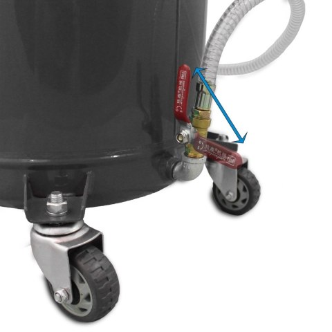 Przenośna mobilna Zlewarka do oleju Warsztatowa Regulowana ze zbiornikiem 80L