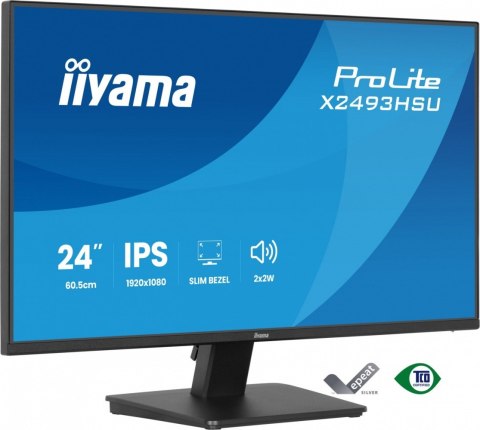 Monitor 24 cale X2493HSU-B1 IPS FHD HDMI DP 120Hz  1500:1  2xUSB  350cd  cienka ramka z 4 stron