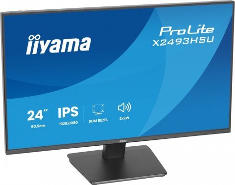 Monitor 24 cale X2493HSU-B1 IPS FHD HDMI DP 120Hz  1500:1  2xUSB  350cd  cienka ramka z 4 stron