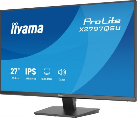 Monitor 27 cali X2797QSU-B1 IPS QHD HDMI DP 350cd  75Hz  4x USB  bezramkowy