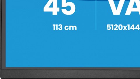 Monitor ProLite 44.5 cala XCB4594DQSU-B1  VA DQHD 2xDP 2xHDMI 1500R 32:9  450 cd m2  3000:1  USB HUB x4 (2x Type-A  2x Typ