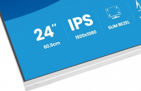 Monitor ProLite 23.8 cala XB2497HSU-W1 IPS,FHD,HDMI,DP,120Hz,350CD,2xUSBv3.2, 2xUSB-C, GW 5lat, HAS 150/PIVOT, BIAŁY