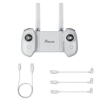 Pilot do drona z gimbalem z 1 kablem ładującym USB i 3 kablami OTG