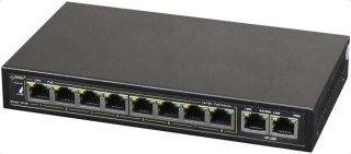PULSAR S108 łącza sieciowe Fast Ethernet (10/100) Obsługa PoE Czarny