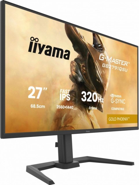 Monitor 25 cali GB2791QSU-B1 0.6ms DP 2xHDMI 2.1  320Hz  Fast IPS  WQHD 350 cd m2  USB HUB x4 (2x Type-A  2x Type-C)  G-SYNC co