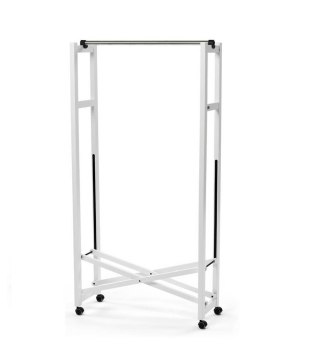 ARREDAMENTI GIULIUS Stojak na ubrania Giulius - 78 x 31 cm, Biały