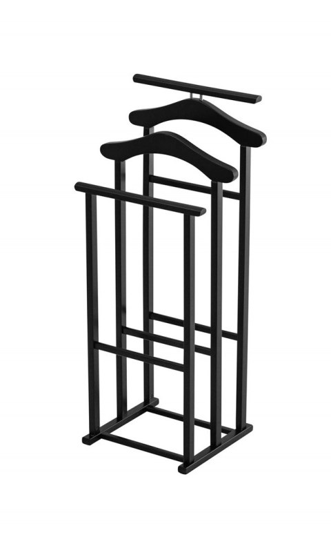 ARREDAMENTI MAXI Stojak na koszule i garnitur - 102 x 35 cm, Czarny