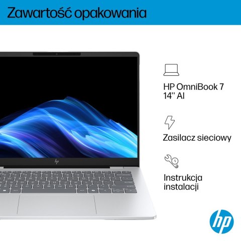 HP OmniBook 7 AI 14-fr0003nw Ultra 5 225U 14"2K OLED BV LBL 300nits 16GB LPDDR5-7467 SSD512 Intel Arc Cam 5 Mpx IR 68Wh W11Pro G