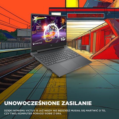 HP Victus 15-fb3231nw Ryzen 7 7445HS 15,6"FHD IPS 144Hz 300nits AG 16GB DDR5 5600 SSD512 RTX4050_6GB Cam 720p 70Wh Win11 Gray 2Y