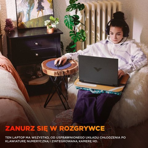 HP Victus 15-fb3231nw Ryzen 7 7445HS 15,6"FHD IPS 144Hz 300nits AG 16GB DDR5 5600 SSD512 RTX4050_6GB Cam 720p 70Wh Win11 Gray 2Y