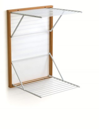 ARREDAMENTI KORAL Naścienna suszarka na pranie - 98 x 69 cm, Brązowy
