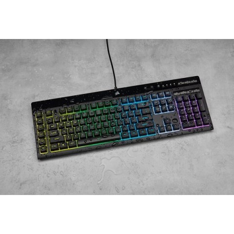Korsarz | Gumowa kopuła | K55 RGB PRO | Klawiatura do gier | Klawiatura do gier | Światło LED RGB | Stany Zjednoczone | Przewodo