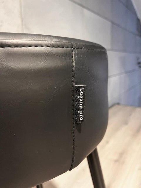 Krzesło barowe ASTI BLACK PU hoker BAR II GATUNEK