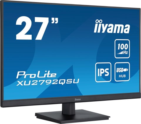 Iiyama ProLite monitor komputerowy 68,6 cm (27") 2560 x 1440 px Dual WQHD LED Czarny