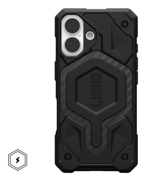 UAG Monarch Pro - obudowa ochronna do iPhone 16 kompatybilna z MagSafe (carbon fiber)