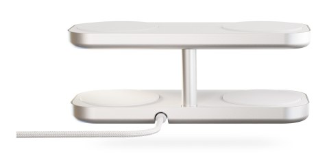 Bezprzewodowa ładowarka Zens Aluminium Series Quattro Pro 4 z zasilaczem 65 W 4x 15W Qi2 biały ZEQC01W/00