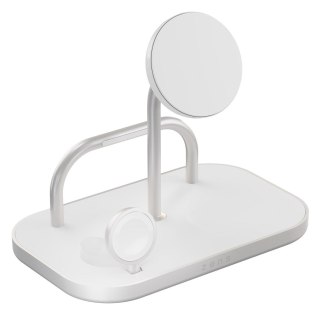 Ładowarka ZENS ZEDC29W/00, Wewnątrz, AC, USB, Ładowanie bezprzewodowe, 1 m, Srebrny, Biały