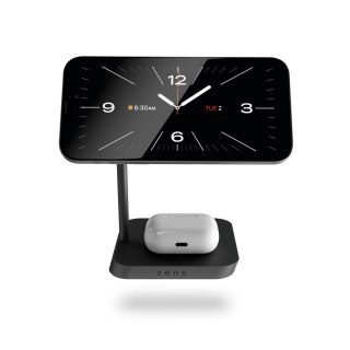 Ładowarka magnetyczna Zens Aluminium Series 2 w 1 z zasilaczem 24W