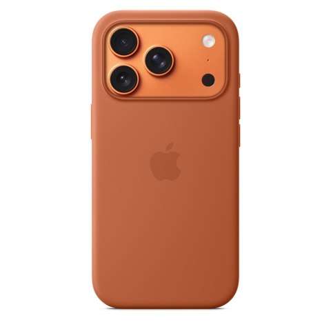 Silikonowe etui Apple iPhone 17 Pro z MagSafe (terakota)