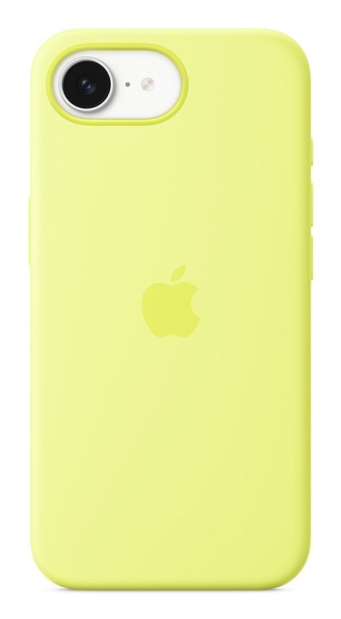 Silikonowe etui APPLE do iPhone'a 16e - neonowy żółty