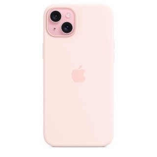 Silikonowe etui Apple z MagSafe Light Pink, do iPhone 15 Plus, MT143ZM/A