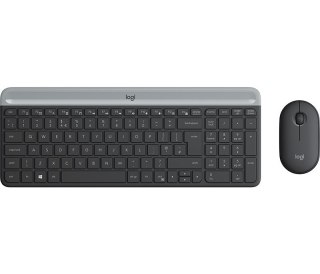 Logitech 920-009260 klawiatura Dołączona myszka Biuro RF Wireless QWERTZ Czeski Grafitowy