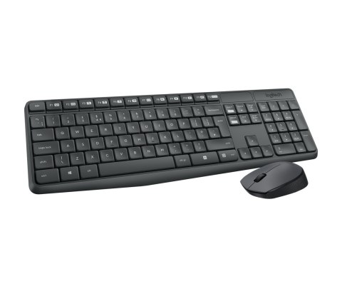 Logitech Klawiatura MK235 Wireless KBD+Mouse Grey CZ