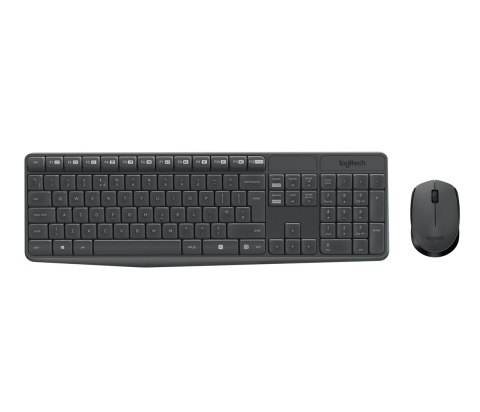 Logitech Klawiatura MK235 Wireless KBD+Mouse Grey CZ