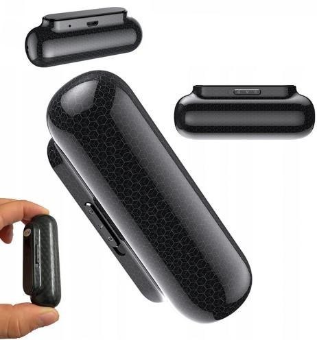 Dyktafon GoSpy VOS Q77 2w1 z detekcją głosu 8GB 20 dni Czarny