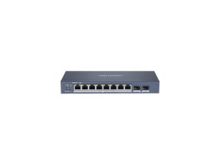 Hikvision DS-3E1510P-SI łącza sieciowe Zarządzany L2 Gigabit Ethernet (10/100/1000) Obsługa PoE Czarny