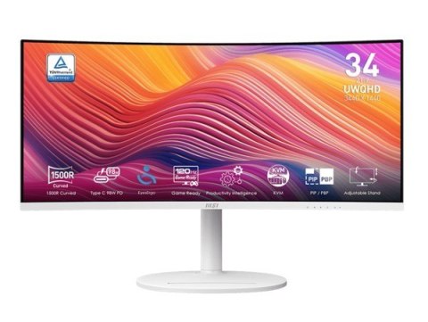 Monitor Modern MD342CQPW 34 cale LED UWQHD Curved 120Hz czarny