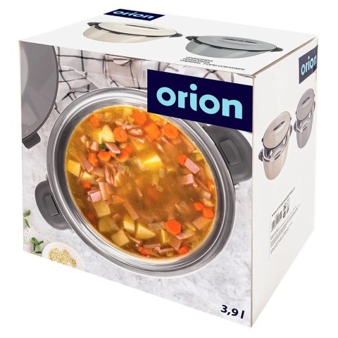 Termomisa Obiadowa Stalowa 3,5 L ORION Kremowy Duża do Transportu Posiłków