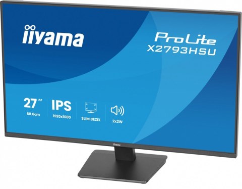 Monitor 27 cali X2793HSU-B1 IPS.HDMI.DP.120Hz 2xUSB  1500:1 350cd  cienka ramka z 4 stron
