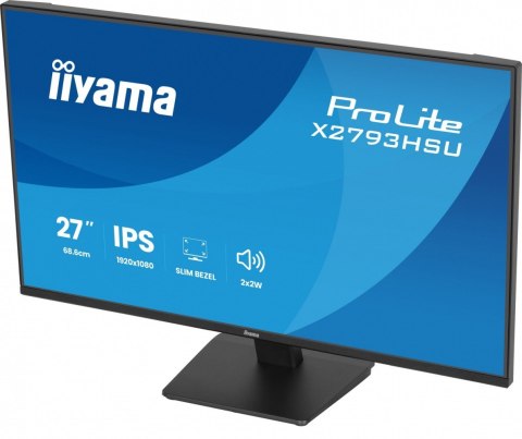 Monitor 27 cali X2793HSU-B1 IPS.HDMI.DP.120Hz 2xUSB  1500:1 350cd  cienka ramka z 4 stron