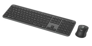 Logitech MK950 Signature for Business klawiatura Dołączona myszka Biuro RF Wireless + Bluetooth QWERTZ Niemiecki Grafitowy