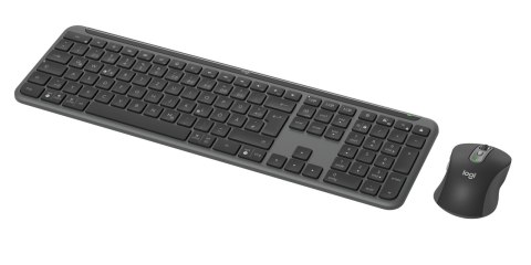 Logitech MK950 Signature for Business klawiatura Dołączona myszka Biuro RF Wireless + Bluetooth QWERTZ Niemiecki Grafitowy