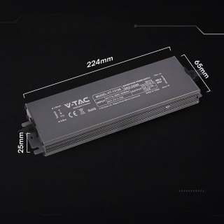 Zasilacz do LED hermetyczny SLIM V-TAC 150W 12V 12.5A IP67 filtr EMI VT-13150