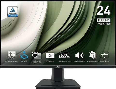 Monitor 23.8 cala PRO MP245G LED FHD Flat 100Hz czarny