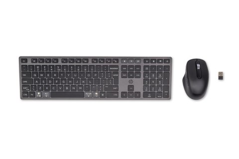 Zestaw klawiatura + mysz HP 720 Multi-Device Rechargeable Wireless Keyboard and Mouse Combo bezprzewodowe z akumulatorem czarne 