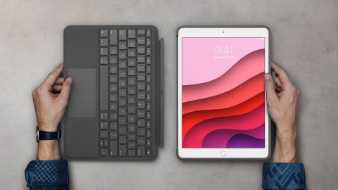 Logitech Combo Touch QWERTZ Niemiecki Smart Connector Grafitowy