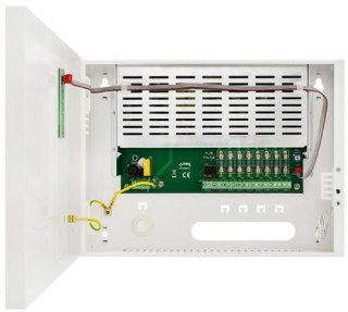 ZASILACZ IMPULSOWY STABILIZOWANY DO 8 KAMER HD Pulsar HPSDC-12V8X1A 12V 8A 8×1A TOPIC